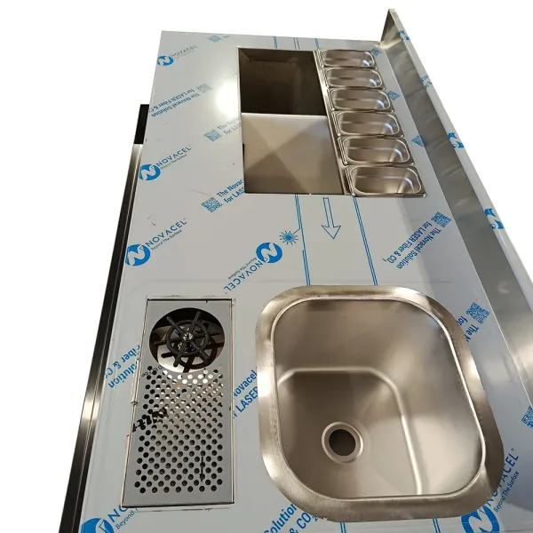Μεταλλικό Bar Station με Διαστάσεις 140x70x85cm