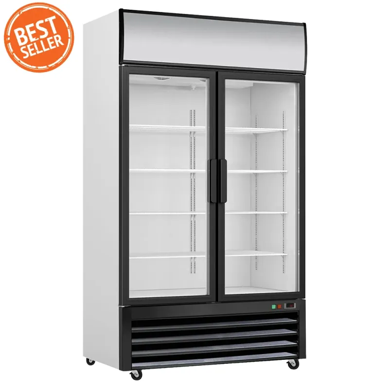 Ψυγείο - βιτρίνα συντήρησης 2 πόρτες 880L LAPPAS LP-1220W