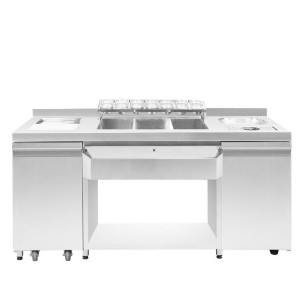 Ουδέτερο Bar Station 179x70x88cm NikiInox BS NE 179