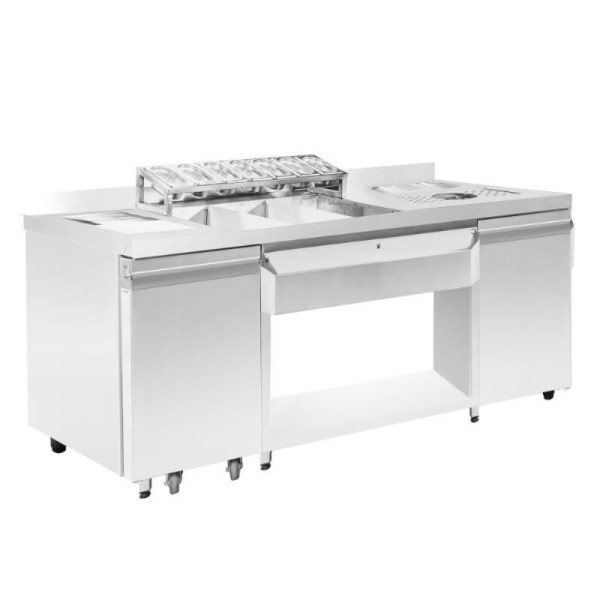 Ουδέτερο Bar Station 179x70x88cm NikiInox BS NE 179