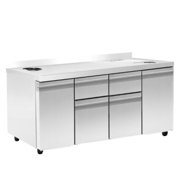 Ουδέτερο Coffee Station 179x70x88cm NikiInox 00CS.GN179.A550