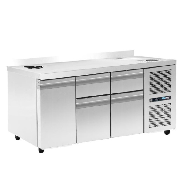 Coffee Station ψυχόμενο 185x70x88cm NikiInox R0CS.GN185R.F55