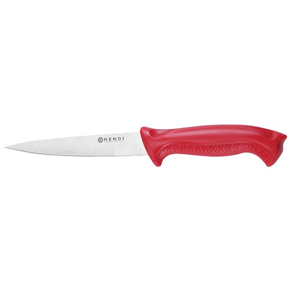 Μαχαίρι Φιλεταρίσματος (Για Ωμό Κρέας) Κόκκινο 842522 (Μήκος μαχαιριού: 15cm)
