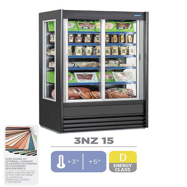 Ψυγείο Βιτρίνα Self Service με 2 Πόρτες Cool Head 3NZ 15