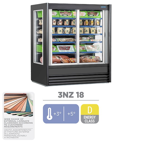 Ψυγείο Βιτρίνα Self Service με 2 Πόρτες Cool Head 3NZ 18