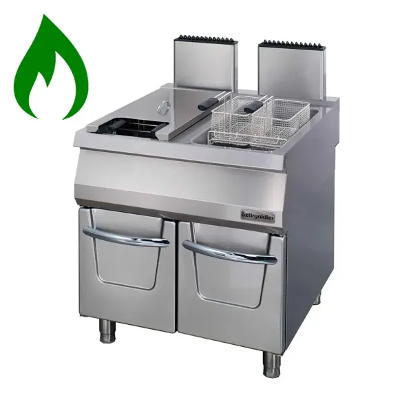 Επιδαπέδια Φριτέζα Υγραερίου 22L + 22L OZTI 7856.N1.80908.14