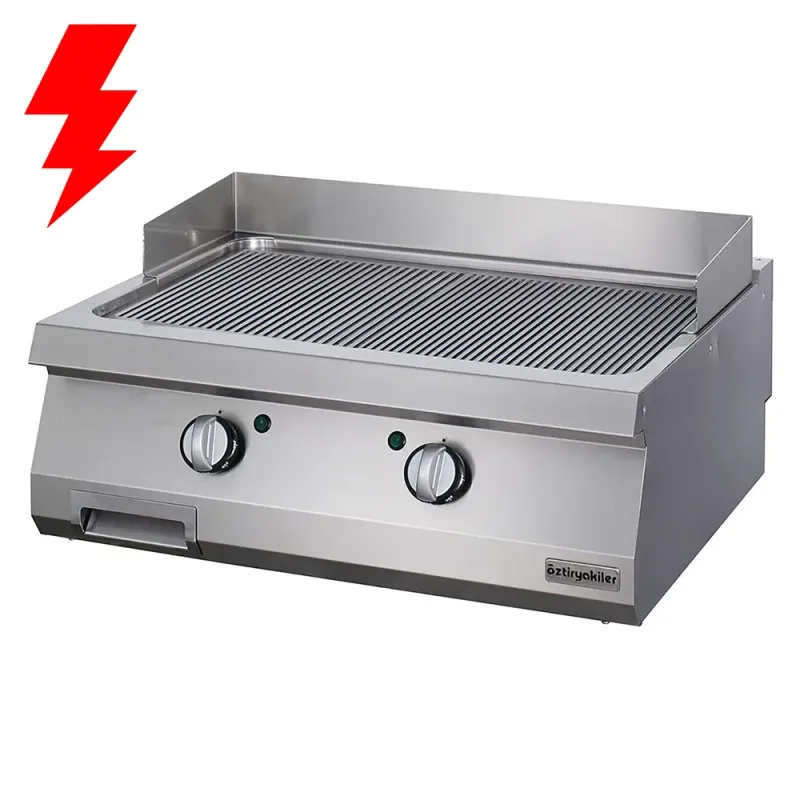 Πλατώ Ηλεκτρικό Επιφάνεια Ραβδωτή Χρωμίου ΟΖΤΙ 7864.N1.80703.11C