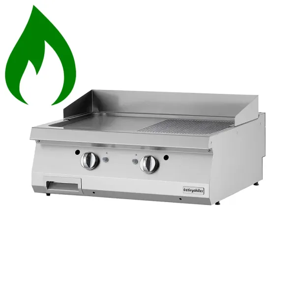 Πλατώ Υγραερίου Επιφάνεια Λεία-Ραβδωτή Χρωμίου ΟΖΤΙ 7864.N1.80703.16C