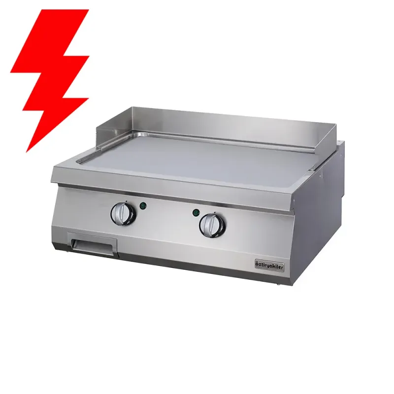 Πλατώ Ηλεκτρικό Λεία Επιφάνεια Χάλυβα ΟΖΤΙ 7864.N1.80703.17