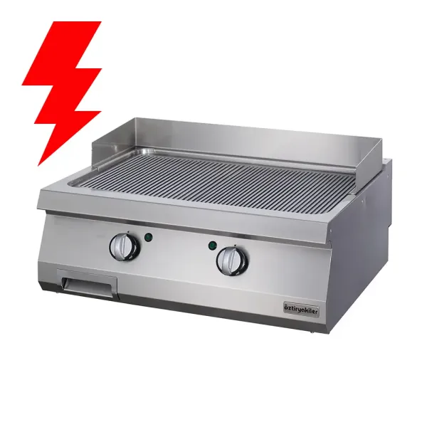 Πλατώ Ηλεκτρικό Ραβδωτή Επιφάνεια Χάλυβα ΟΖΤΙ 7864.N1.80903.11C