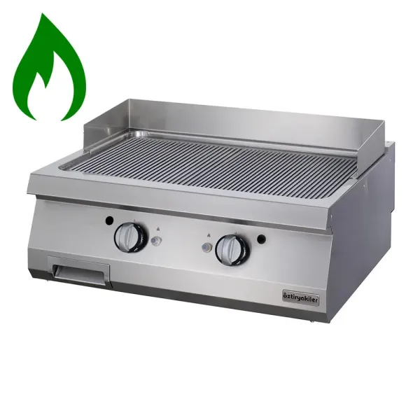 Πλατώ Υγραερίου Ραβδωτή Επιφάνεια Χρωμίου ΟΖΤΙ 7864.N1.80903.13C