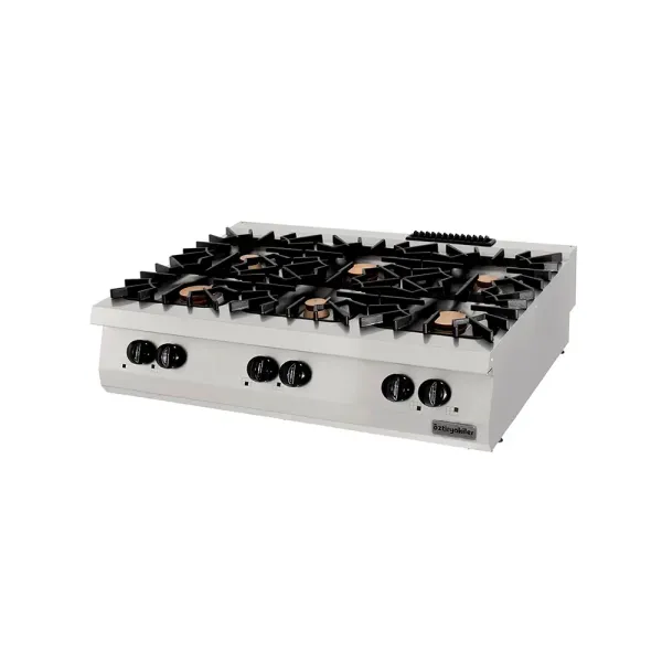 Επιτραπέζια κουζίνα με 6 εστίες υγραερίου ΟΖΤΙ 7865.N1.12903.20P