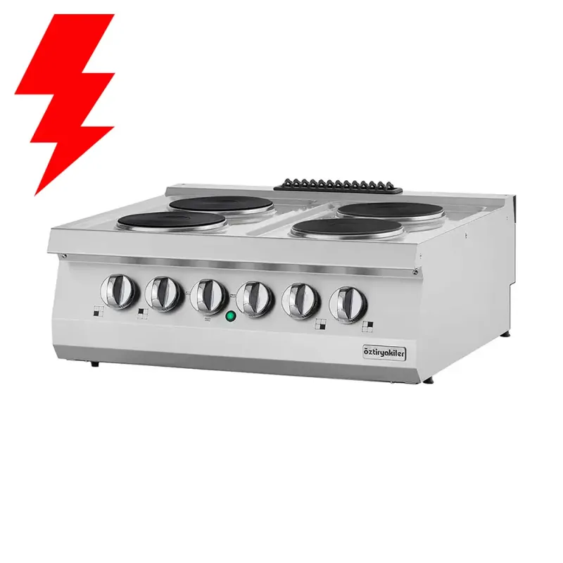Επιτραπέζια κουζίνα με 4 εστίες ηλεκτρικές OZTI 7865.N1.40703.14