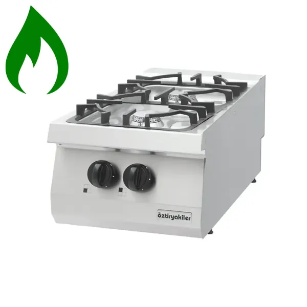 Επιτραπέζια κουζίνα με 2 εστίες υγραερίου OZTI 7865.N1.40703.33NLP