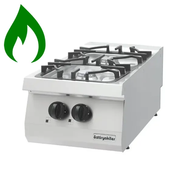 Επιτραπέζια κουζίνα με 2 εστίες υγραερίου OZTI 7865.N1.40703.33NLS