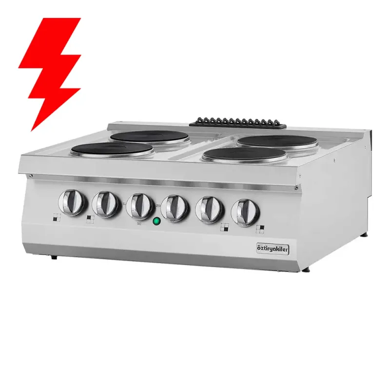 Επιτραπέζια κουζίνα με 4 εστίες ηλεκτρικές OZTI 7865.N1.80703.14