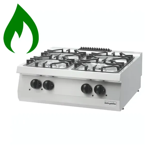 Επιτραπέζια κουζίνα με 4 εστίες υγραερίου OZTI 7865.N1.80703.35NLP