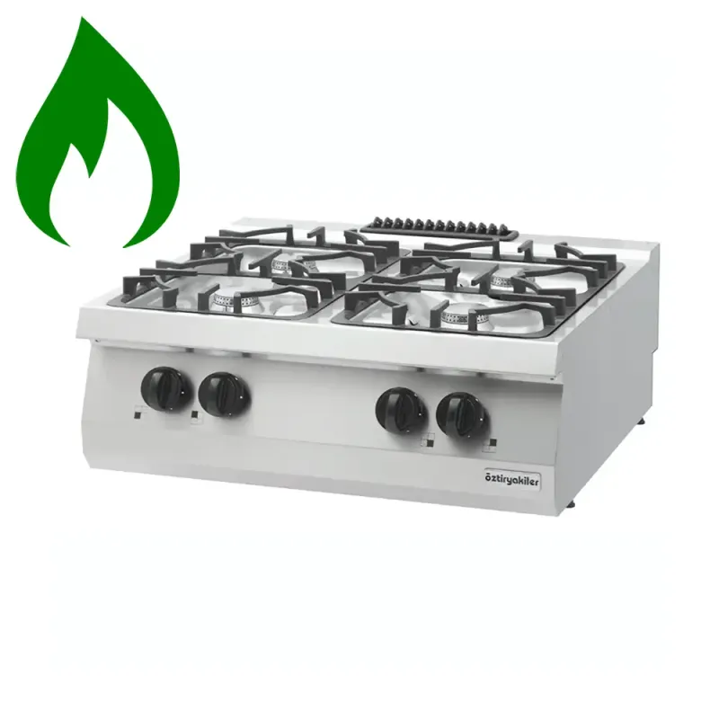 Επιτραπέζια κουζίνα με 4 εστίες υγραερίου OZTI 7865.N1.80703.35NLP