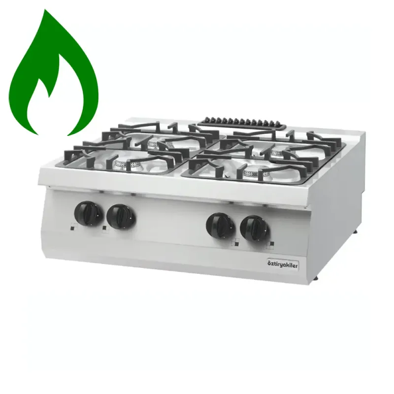 Επιτραπέζια κουζίνα με 4 εστίες υγραερίου OZTI 7865.N1.80703.35NLP