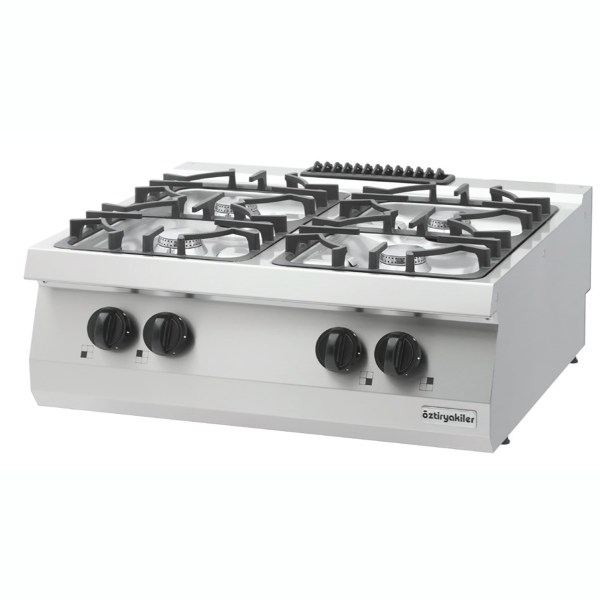 Επιτραπέζια κουζίνα με 4 εστίες υγραερίου OZTI 7865.N1.80703.35NL