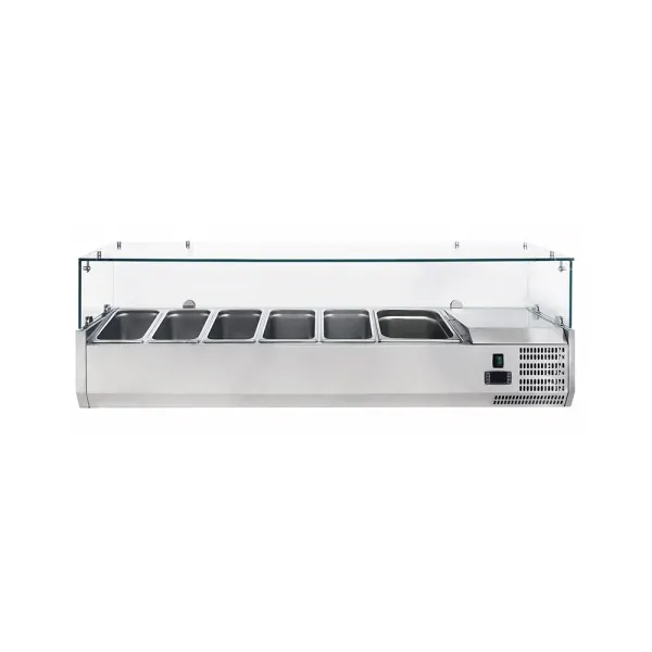 Ψυγείο Πίτσας Βιτρίνα Επιτραπέζια 6 GN1/3 KARAMCO VETRO6-VRX1500/380 806318