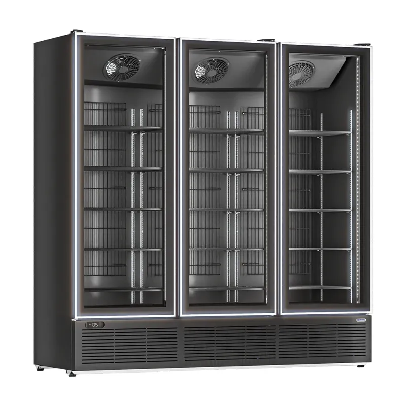 Bιτρίνα κατάψυξης με 3 πόρτα 1790L CRYSTAL CRFV 2000 FRAMELESS LG