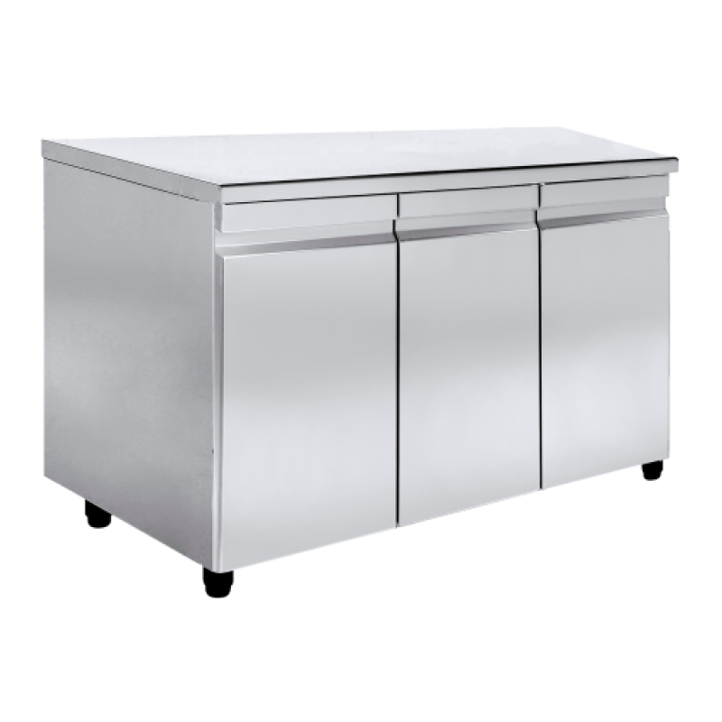 Ερμάριο με 3 Πόρτες INOX 157x70x88cm NikiInox 00CU.70157.000