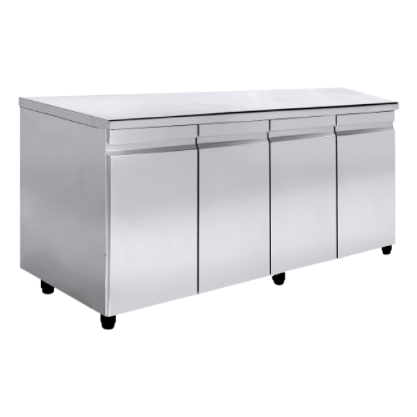Ερμάριο με 4 Πόρτες INOX 209x70x88cm NikiInox 00CU.70209.0000