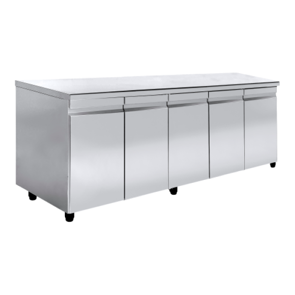 Ερμάριο με 5 Πόρτες INOX 262x70x88cm NikiInox 00CU.70261.00000