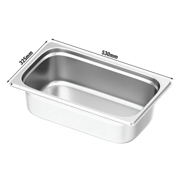 Λεκάνη GN 1/1 AISI200 18/10 32,5x53cm KARAMCO 11150G 704117