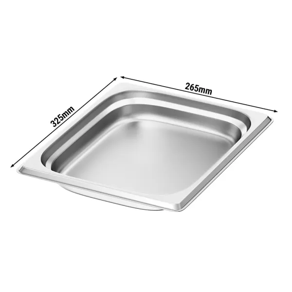 Λεκάνη GN 1/2 26,5x32,5cm SS304 0,7mm KARAMCO 812-2