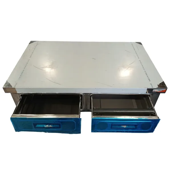 Συρταριέρα Καφέ Inox 88x55x24cm