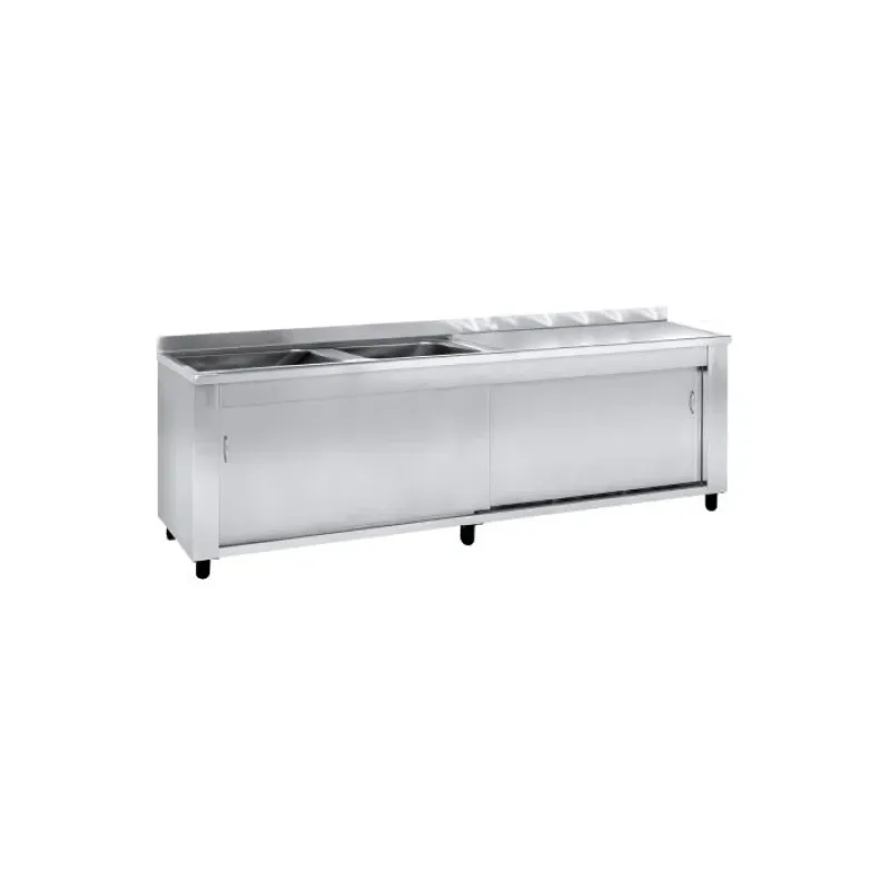 Λάντζα Κλειστή Με 2 Γούρνες NikiInox LBCS.S7157.25