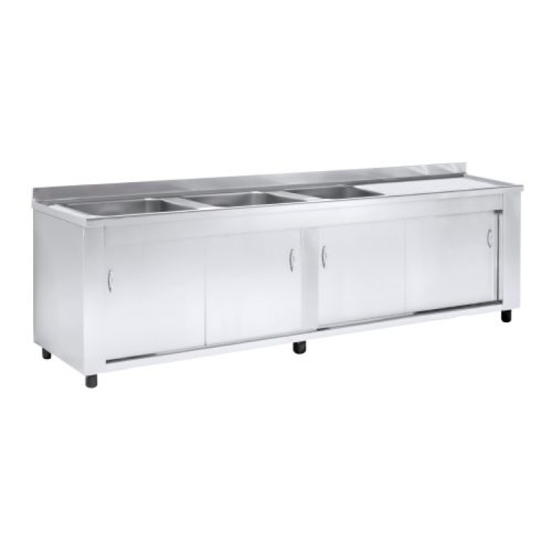 Λάντζα Κλειστή Με 3 Γούρνες NikiInox LBCS.S7230.35