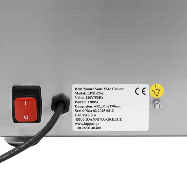 Σύστημα Μαγειρέματος Sous-Vide LPM-25A