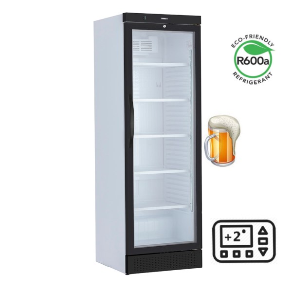 Ψυγείο Μπύρας - Βιτρίνα Συντήρησης Όρθια Μονή  Digital Thermostat 372lt LP-374K DT  SZ