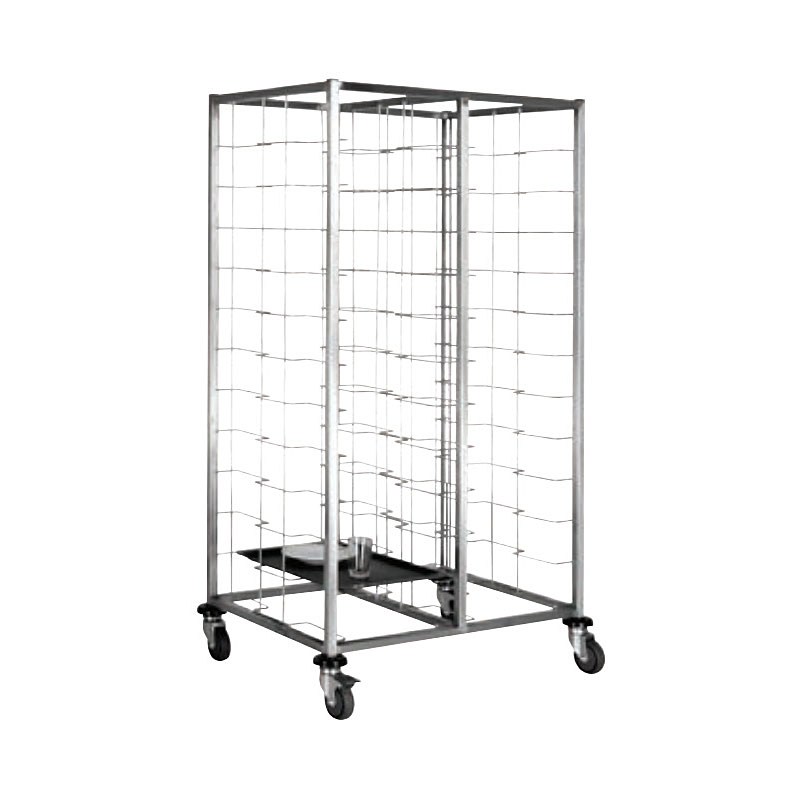 Ανοξείδωτο AISI 304 τροχήλατο καρότσι 24 θέσεων KARAMCO MB108X 6080252