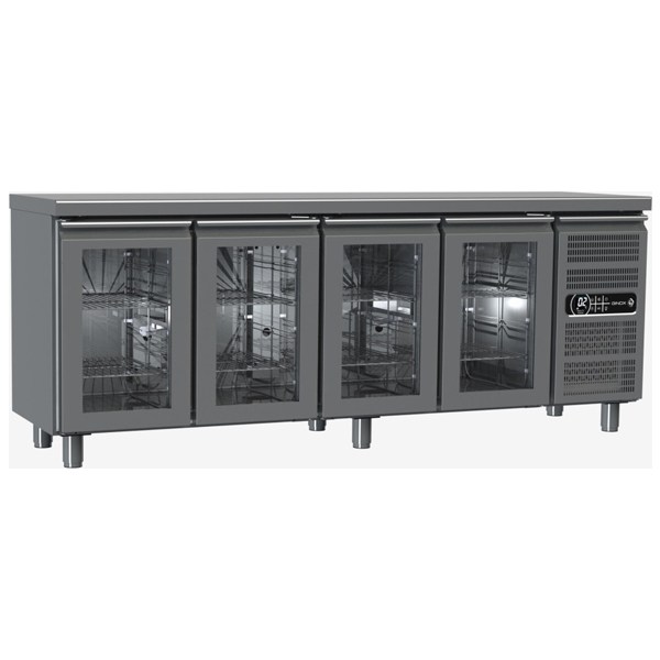 Ψυγείο Πάγκος Συντήρηση με 4 Πόρτες MK7-70-220-TTTT GINOX