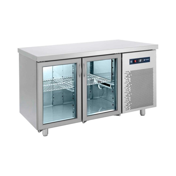 Ψυγείο Πάγκος Συντήρηση Με 2 Γυάλινες Πόρτες GN 139x70x85 PCG139