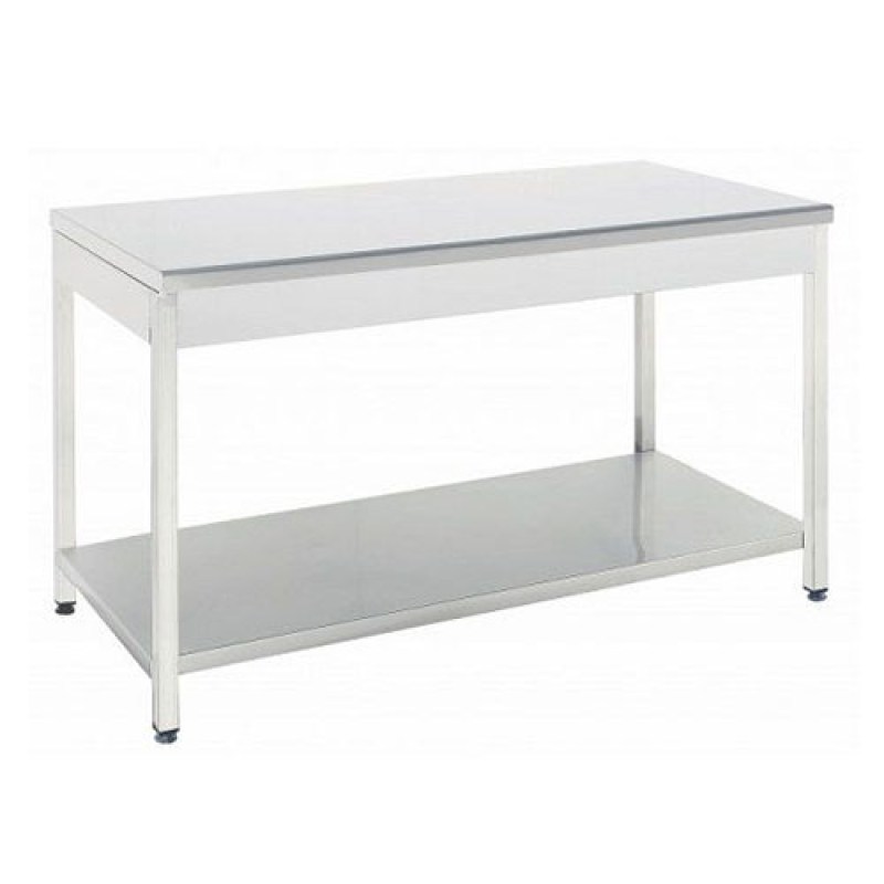 Τραπέζι Με 1 Ράφι 89x70x88cm NikiInox 00TL.70089