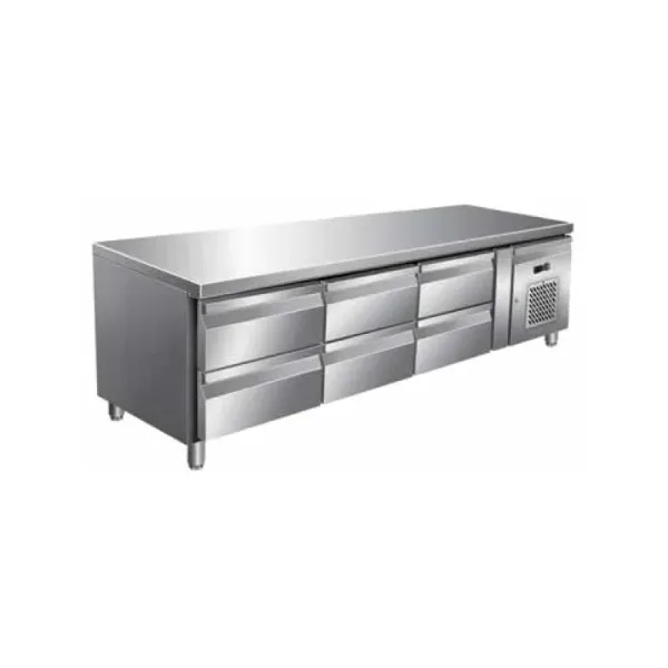 Ψυγείο πάγκος συντήρησης 6 συρτάρια χαμηλό KARAMCO U-GN3160TN 306383