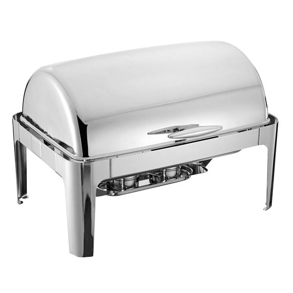 Chafing Dish Inox GN1/1 Με Roll Top Καπάκι VE350N