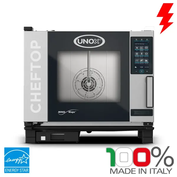 Φούρνος Ηλεκτρικός Combi 5 Θέσεων για ταψιά GN1/1 UNOX XEVC-0511-EPRM-MS