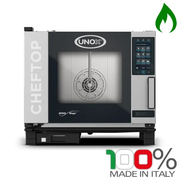 Φούρνος Υγραερίου Combi 5 Θέσεων για ταψιά GN1/1 UNOX XEVC-0511-GPRM-MS