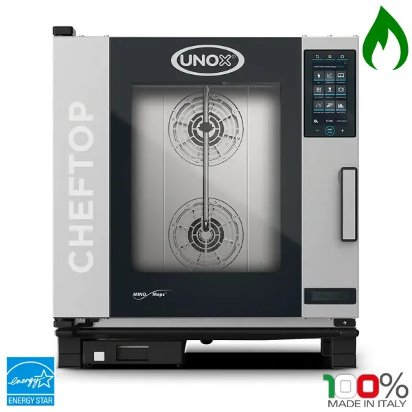 Φούρνος Υγραερίου Combi 7 Θέσεων για ταψιά GN1/1 UNOX XEVC-0711-GPRM-MS