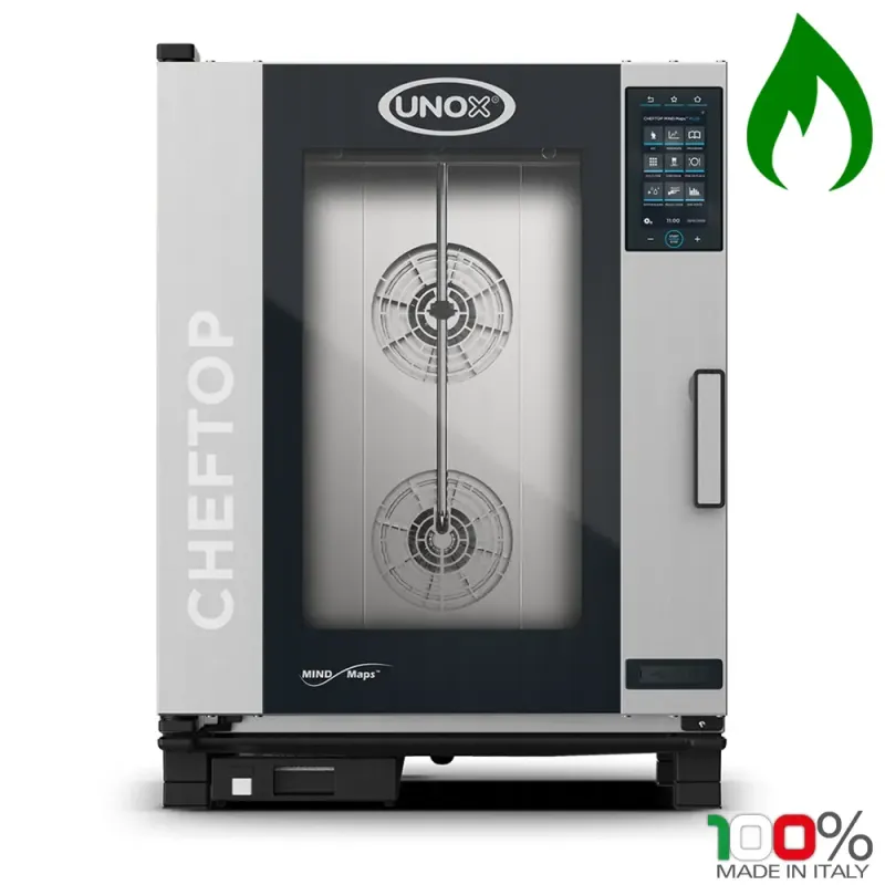 Φούρνος Υγραερίου Combi 10 Θέσεων για ταψιά GN1/1 UNOX XEVC-1011-GPRM-MS