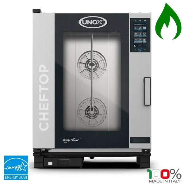 Φούρνος Υγραερίου Combi 10 Θέσεων για ταψιά GN1/1 UNOX XEVC-1011-GPRM