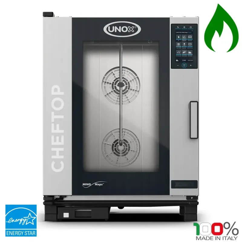 Φούρνος Υγραερίου Combi 10 Θέσεων για ταψιά GN1/1 UNOX XEVC-1011-GPRM