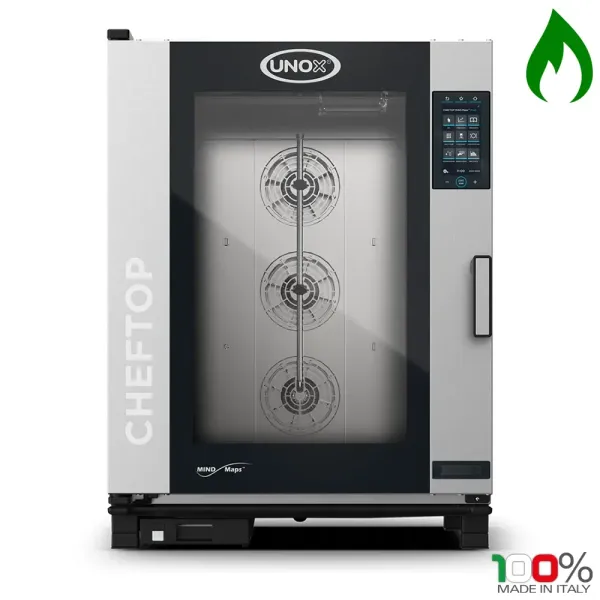Φούρνος Υγραερίου Combi 10 Θέσεων για ταψιά GN2/1 UNOX XEVC-1021-GPRM