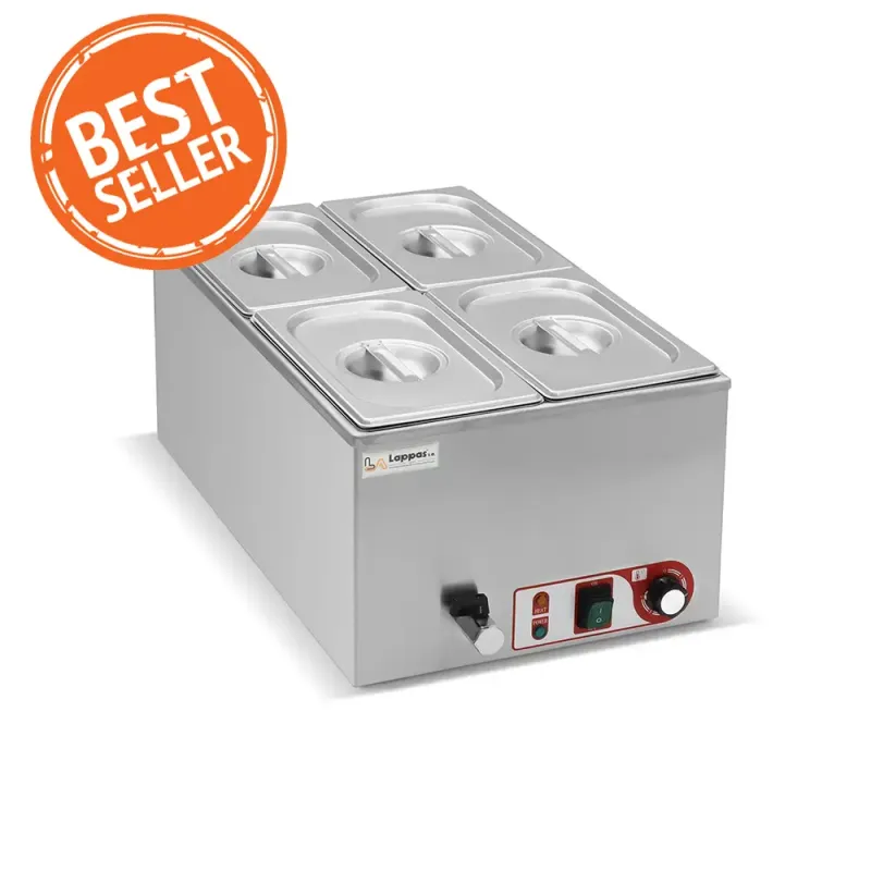 Μπαιν Μαρί GN 1/4 Με Βρυσάκι Επιτραπέζιο LAPPAS LPM-BM 1/4-150